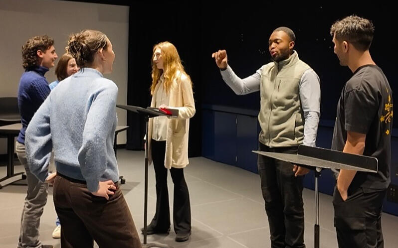 June Moon cast and creative team in rehearsal and presentation, New York (photo 6 of 6)