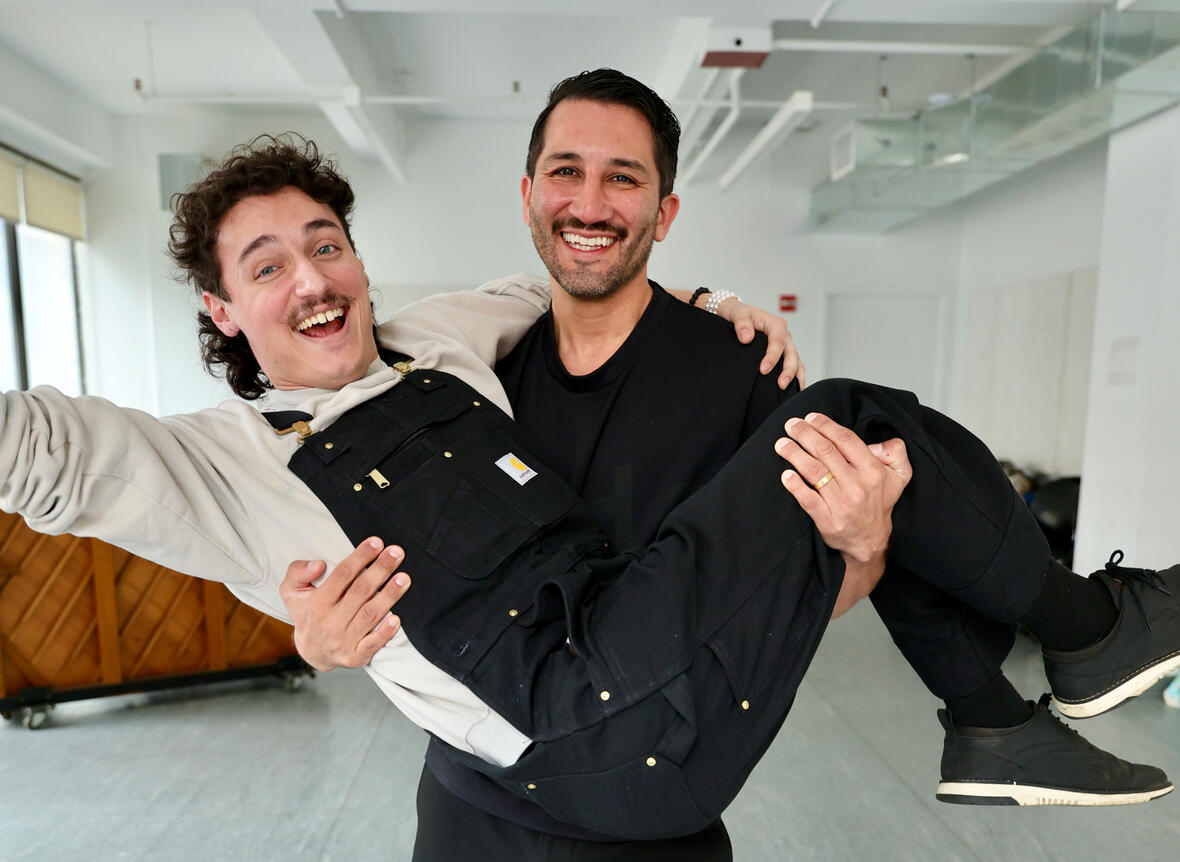 June Moon cast and creative team in rehearsal and presentation, New York (photo 3 of 6)